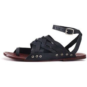 Free People Belize Strappy Sandal - Black